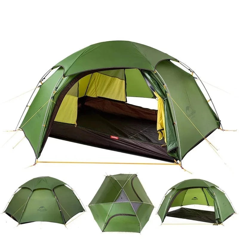 Naturehike Cloud Peak 2 People Tent Ultralight 2 Persons Camping Hiking Outdoor Tent 20D Nylon Waterproof Fabric  NH17K240-Y