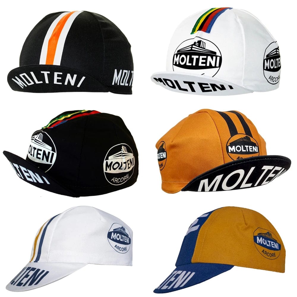 Retro Team Molteni Cycling Cap Breathable Sun Protection Outdoor Sports Hat Unisex